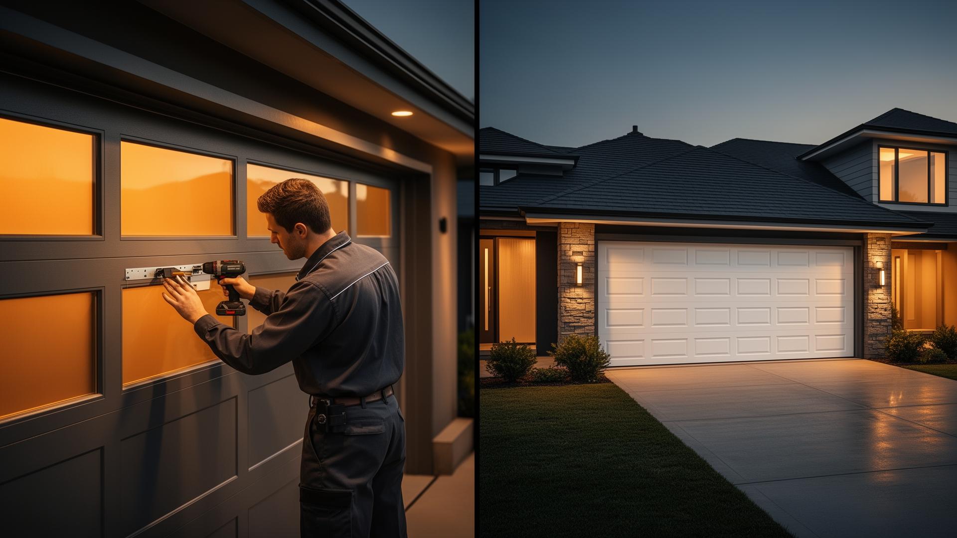 Professional garage door service technician in Tarpon Springs, FL
